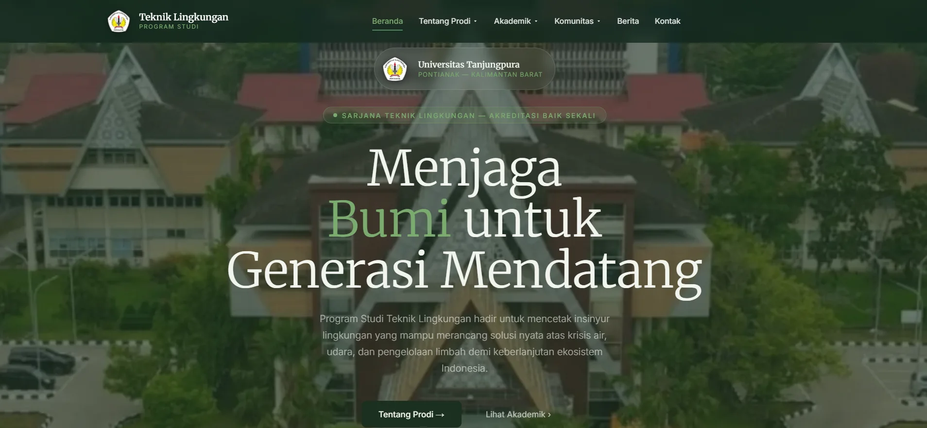 LAUNCHING WEBSITE TEKNIK LINGKUNGAN